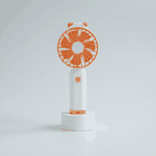 Foldable Handheld Fan with Base