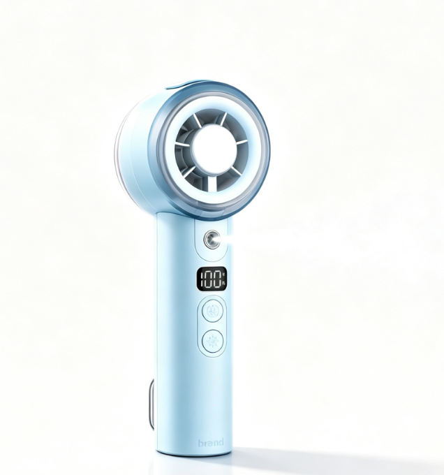 F77 Handheld High Speed Ice Cooling Mist Fan